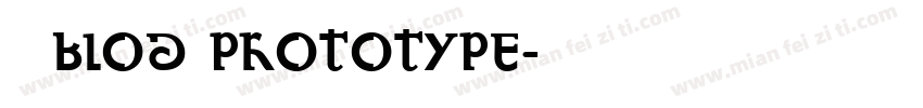 思源blod prototype字体转换